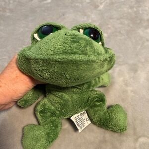 Russ Dermot Frog Plush Green Stuffed‎ Animal Vintage 10"